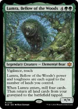 [183]【EN】【FOIL】森の轟き、ルムラ/Lumra, Bellow of the Woods【BLB】[M][緑]