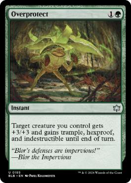 [185]【EN】【FOIL】過剰防衛/Overprotect【BLB】[U][緑]