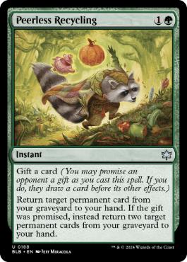 [188]【EN】【FOIL】無双の再利用/Peerless Recycling【BLB】[U][緑]