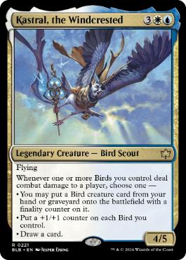[221]【EN】【FOIL】風冠の者、ケストラル/Kastral, the Windcrested【BLB】[R][多色]