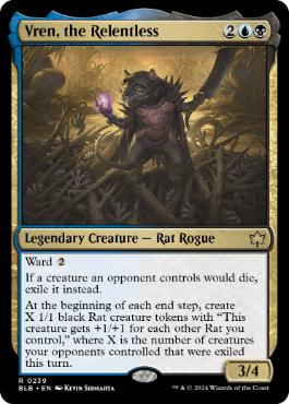 [239]【EN】【FOIL】情け知らずのヴレン/Vren, the Relentless【BLB】[R][多色]