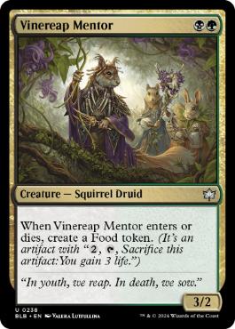 [238]【EN】【FOIL】蔦刈りの導師/Vinereap Mentor【BLB】[U][多色]