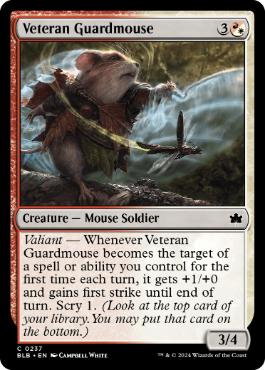 [237]【EN】【FOIL】古参の護衛鼠/Veteran Guardmouse【BLB】[C][多色]