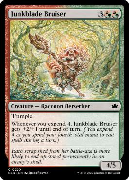 [220]【EN】【FOIL】屑鉄刃の暴れ者/Junkblade Bruiser【BLB】[C][多色]