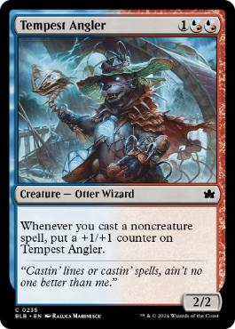 [235]【EN】【FOIL】大嵐の釣り人/Tempest Angler【BLB】[C][多色]