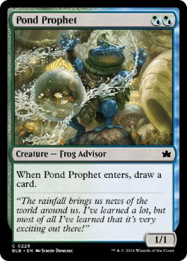 [229]【EN】【FOIL】池の預言者/Pond Prophet【BLB】[C][多色]