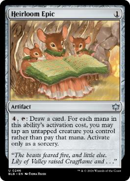 [246]【EN】【FOIL】伝来の叙事詩/Heirloom Epic【BLB】[U][茶]