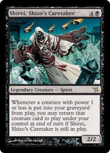 [081]【EN】【FOIL】死蔵の世話人、死零/Shirei, Shizo's Caretaker【BOK】[R][黒]