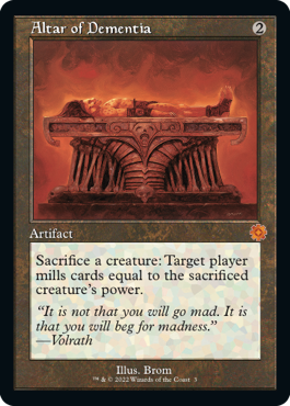 [003]【EN】■旧枠■狂気の祭壇/Altar of Dementia【BRR】[M][茶]