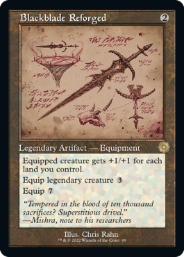 [069]【EN】■設計図■再鍛の黒き剣/Blackblade Reforged【BRR】[R][茶]