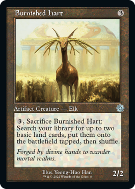 [008]【EN】■旧枠■つややかな雄鹿/Burnished Hart【BRR】[U][茶]
