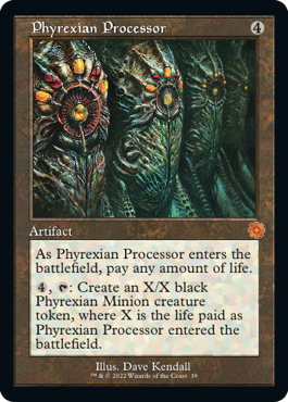 [039]【EN】■旧枠■ファイレクシアの処理装置/Phyrexian Processor【BRR】[M][茶]