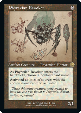 [103]【EN】■設計図■ファイレクシアの破棄者/Phyrexian Revoker【BRR】[R][茶]