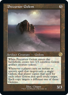 [042]【EN】■旧枠■先駆のゴーレム/Precursor Golem【BRR】[R][茶]