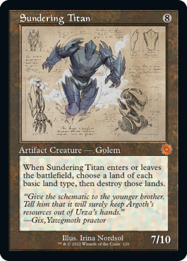 [120]【EN】■設計図■隔離するタイタン/Sundering Titan【BRR】[M][茶]