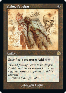 [067]【EN】【FOIL】■設計図■アシュノッドの供犠台/Ashnod's Altar【BRR】[R][茶]