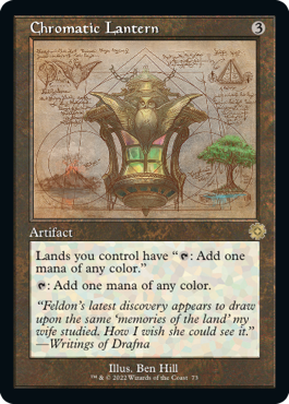 [073]【EN】【FOIL】■設計図■彩色の灯籠/Chromatic Lantern【BRR】[R][茶]