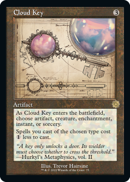 [075]【EN】【FOIL】■設計図■雲の鍵/Cloud Key【BRR】[R][茶]
