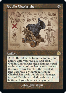 [081]【EN】【FOIL】■設計図■ゴブリンの放火砲/Goblin Charbelcher【BRR】[R][茶]