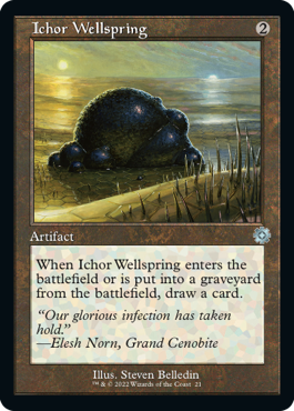 [021]【EN】【FOIL】■旧枠■胆液の水源/Ichor Wellspring【BRR】[U][茶]
