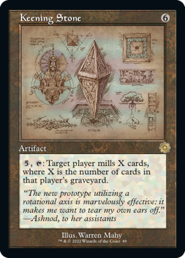 [089]【EN】【FOIL】■設計図■号泣の石/Keening Stone【BRR】[R][茶]