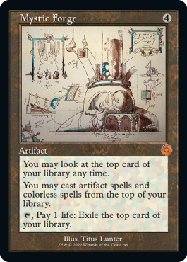 [099]【EN】【FOIL】■設計図■神秘の炉/Mystic Forge【BRR】[M][茶]