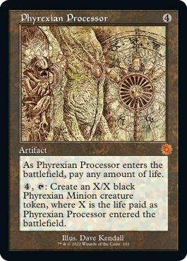 [102]【EN】【FOIL】■設計図■ファイレクシアの処理装置/Phyrexian Processor【BRR】[M][茶]