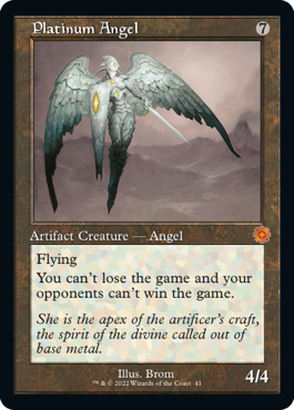 [041]【EN】【FOIL】■旧枠■白金の天使/Platinum Angel【BRR】[M][茶]