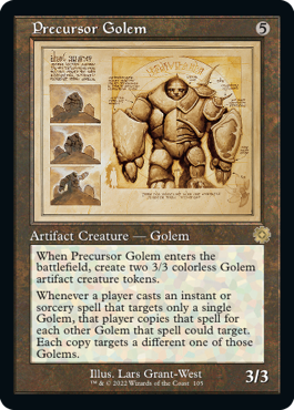 [105]【EN】【FOIL】■設計図■先駆のゴーレム/Precursor Golem【BRR】[R][茶]