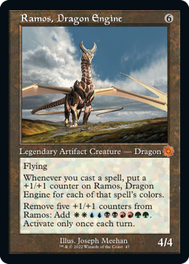 [047]【EN】【FOIL】■旧枠■ドラゴン・エンジン、レイモス/Ramos, Dragon Engine【BRR】[M][茶]