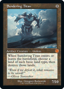 [057]【EN】【FOIL】■旧枠■隔離するタイタン/Sundering Titan【BRR】[M][茶]