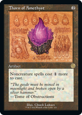 [123]【EN】【FOIL】■設計図■アメジストのとげ/Thorn of Amethyst【BRR】[R][茶]