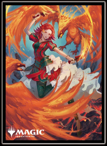 MTG『ファウンデーションズ』≪炎の踊り手、リオーニャ≫スリーブ
