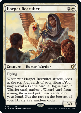 [659]【EN】ハーパーの勧誘者/Harper Recruiter【CLB】[R][白]