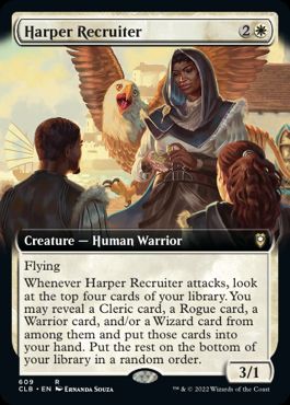 [609]【EN】■拡張アート■ハーパーの勧誘者/Harper Recruiter【CLB】[R][白]