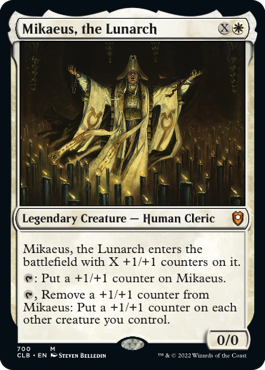 [700]【EN】月皇ミケウス/Mikaeus, the Lunarch【CLB】[M][白]