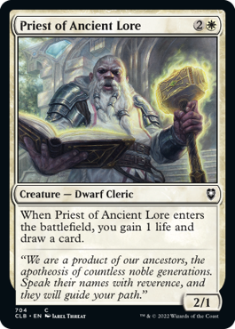 [704]【EN】古代の伝承の僧侶/Priest of Ancient Lore【CLB】[C][白]