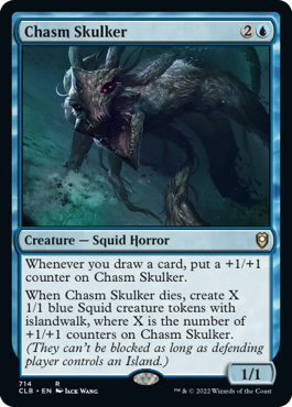 [714]【EN】地割れ潜み/Chasm Skulker【CLB】[R][青]