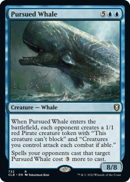 [732]【EN】追われる鯨/Pursued Whale【CLB】[R][青]