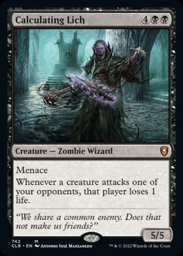 [742]【EN】計算ずくのリッチ/Calculating Lich【CLB】[M][黒]