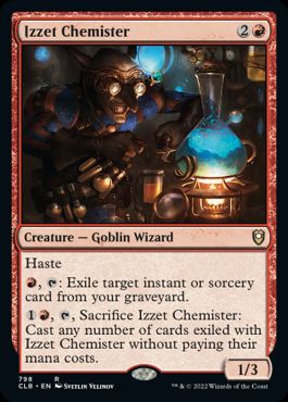 [798]【EN】イゼットの薬術師/Izzet Chemister【CLB】[R][赤]