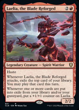 [801]【EN】再鍛の刃、ラエリア/Laelia, the Blade Reforged【CLB】[R][赤]
