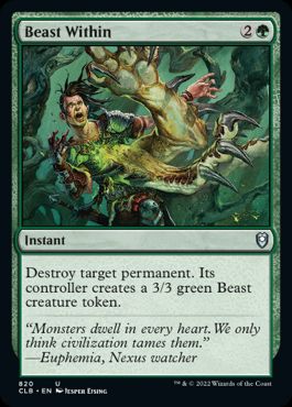 [820]【EN】内にいる獣/Beast Within【CLB】[U][緑]