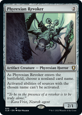 [868]【EN】ファイレクシアの破棄者/Phyrexian Revoker【CLB】[R][茶]