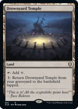 [892]【EN】溺墓の寺院/Drownyard Temple【CLB】[R][土地]