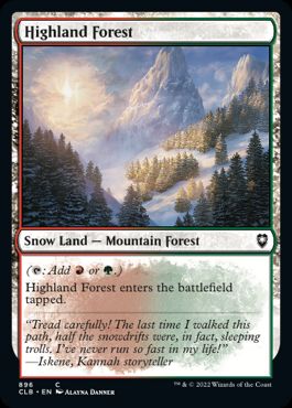 [896]【EN】高地の森/Highland Forest【CLB】[C][土地]