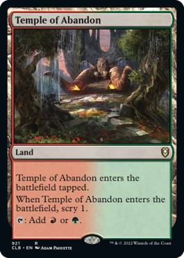 [921]【EN】奔放の神殿/Temple of Abandon【CLB】[R][土地]