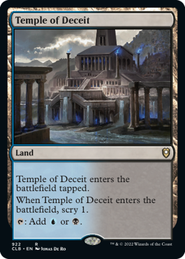 [922]【EN】欺瞞の神殿/Temple of Deceit【CLB】[R][土地]