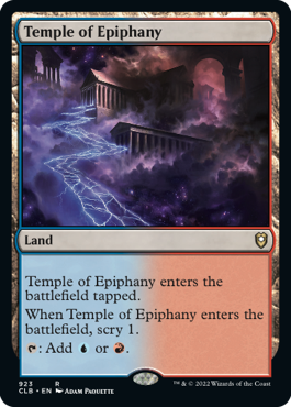 [923]【EN】天啓の神殿/Temple of Epiphany【CLB】[R][土地]
