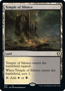 [924]【EN】静寂の神殿/Temple of Silence【CLB】[R][土地]
